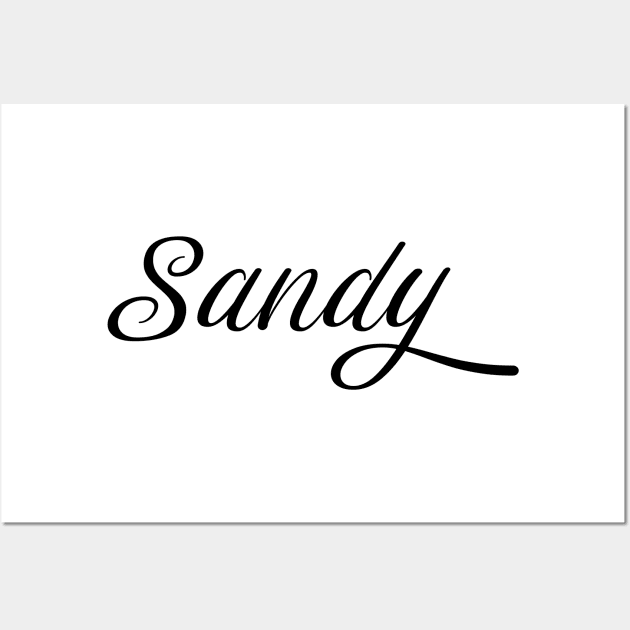 Name Sandy Wall Art by gulden